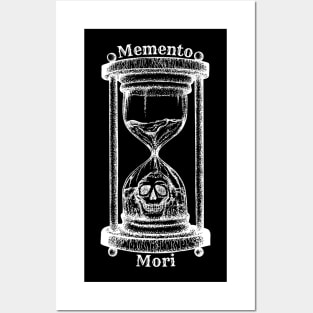 Memento Mori Sand Watch Skull Posters and Art